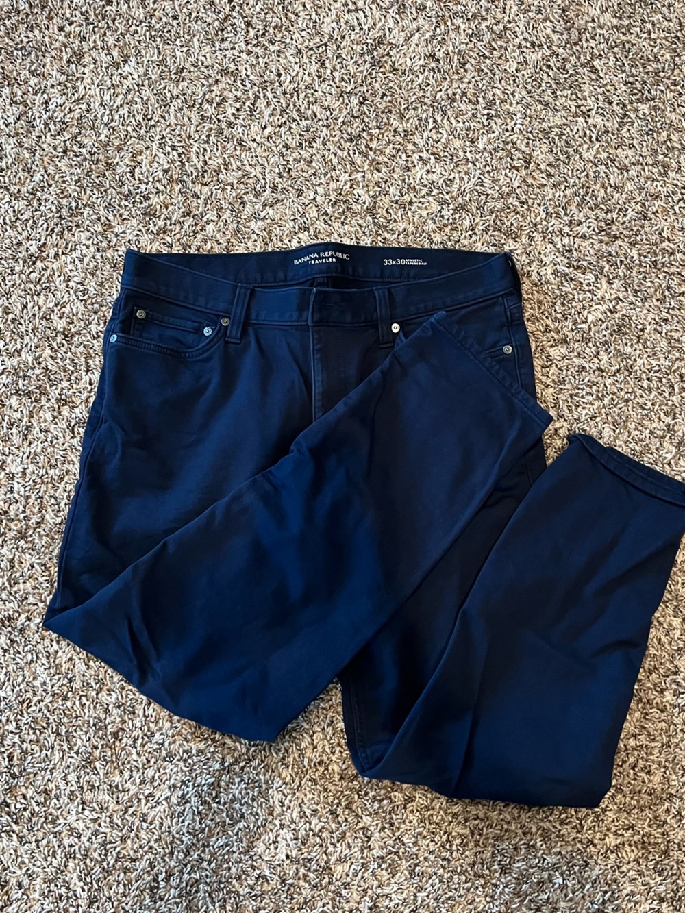 Banana Republic Men’s Navy Straight Jeans
